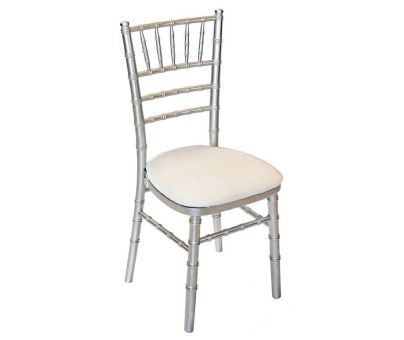 Holzstuhl Chivari silber (Nur mit Polster zu verwenden)